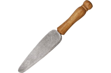 Image of MAM Sharpening Stone, 9in Overall, 5 1/8in Cone-Shaped Coarse Sharpening Stone, 1/2in Wide, Ergonomic Round Designed Beechwood Handle With Knob Pommel, 81SILVERRING-SKINPACK