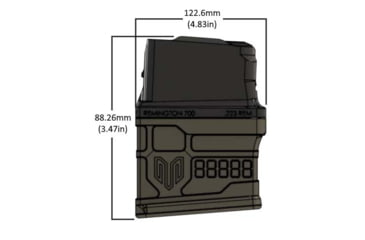 Image of Mamba Mag Straight Fit Magazine, Remington Model 700, .223 Remington, 10-Round, Black, 105532-BLK-10RD