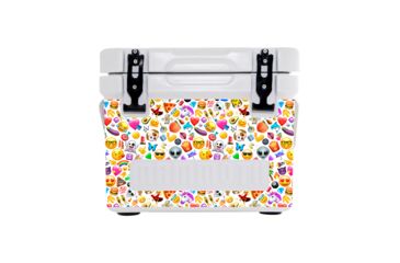 Image of Mammoth Coolers Cruiser 20 Hard Cooler, Emoji Decal Wrapped, White, MC20W-NL-EMO-DW