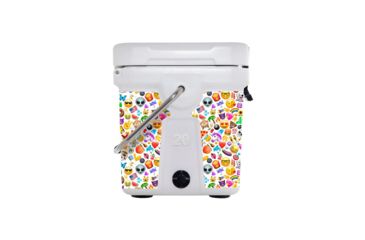 Image of Mammoth Coolers Cruiser 20 Hard Cooler, Emoji Decal Wrapped, White, MC20W-NL-EMO-DW