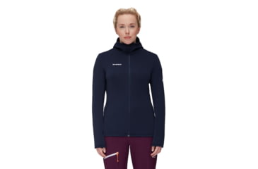 Image of Mammut Aconcagua Light ML Hooded Jacket - Womens, Marine, Small, 1014-04410-5118-113