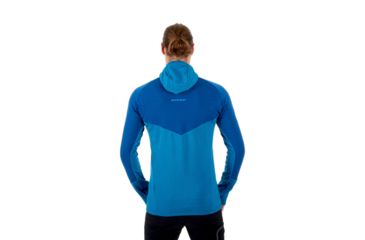 Image of Mammut Aconcagua Pro Hooded Midlayer Jacket - Mens, Ultramarine-Imperial Melange, XL, 1014-00310-50082-116