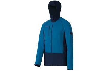 Image of Aconcagua Pro ML Hooded Jacket - Mens-Dark Cyan/Marine-Large