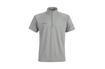Image of Mammut Aegility Half Zip T-Shirt - Mens, Granit Melange, 2XL, 1017-01830-0819-117