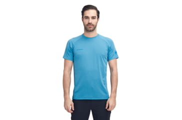Image of Mammut Aegility T-Shirt - Mens, Gentian Melange, 1017-01980-50306-117