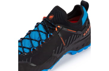 Image of Mammut Alnasca Knit II Low GTX Approach Shoes - Mens, Black/Tarn, US 12, 3020-06250-00523-1110
