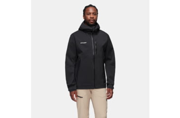 Image of Mammut Alto Guide HS Hooded Jacket - Mens, Black, Extra Large, 1010-29561-0001-116