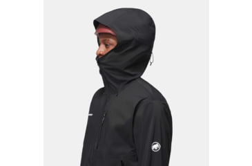 Image of Mammut Alto Guide HS Hooded Jacket - Mens, Black, Extra Large, 1010-29561-0001-116