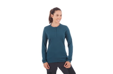 Image of Mammut Alvra Longsleeve - Womens, Wing Teal, Large, 1016-00520-50227-115