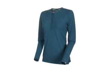 Image of Mammut Alvra Longsleeve - Womens, Wing Teal, Large, 1016-00520-50227-115