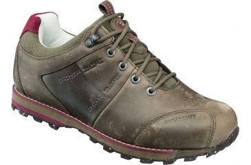 Image of Mammut Alvra Low Leather Casual Shoe - Women's-Dark Flint/Merlot-Medium-7