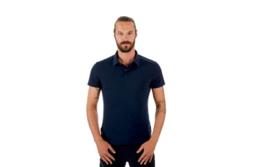 Image of Mammut Alvra Polo - Mens, Marine, M, 1017-00011-5118-114