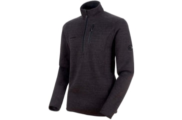 Image of Mammut Arctic Midlayer Half Zip Pull - Mens, Phantom/Black Melange, 2XL, 1014-00894-00162-117