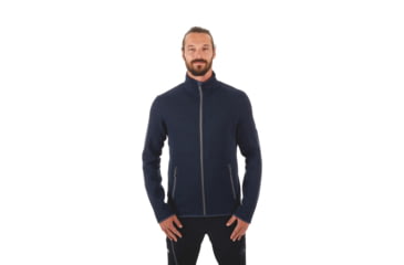 Image of Mammut Arctic Midlayer Jacket - Men's, Marine Melange, 2XL, 1014-10394-5784-117