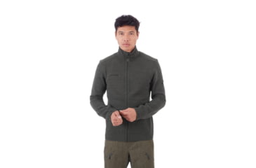 Image of Mammut Arctic Midlayer Jacket - Men's, Phantom-Black Melange, 2XL, 1014-10394-00162-117