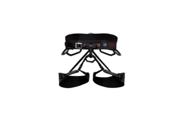 Image of Mammut Comfort Fast Adjust Harness - Mens, Black Safety Orange, Medium, 2020-00920-00430-112