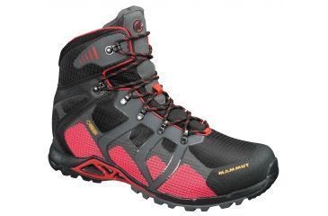 Image of Mammut Comfort High GTX SURROUND Hiking Boot - Men's-Black/Inferno-Medium-14