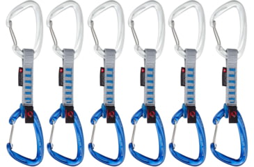 Image of Mammut Crag Wire 10 cm Indicator 6-Pack Quickdraws, Wire Gate/Wire Gate, 10 cm, 2040-02680-19200-10