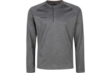 Image of Mammut Crashiano Long Sleeve T-Shirt - Mens, Phantom Melange, Large, 1016-00830-00158-115