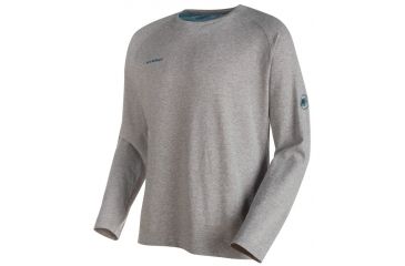 Image of Mammut Crashiano Longsleeve T-Shirt - Men's-Granit Melange/Orion-Large