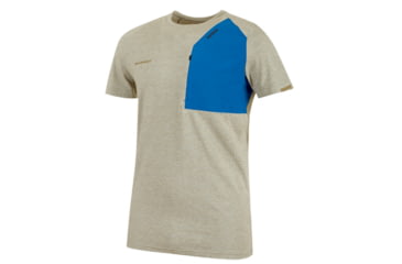 Image of Mammut Crashiano Pocket T-Shirt, Olive Melange-Surf, XXL, 1017-00920-40083-117