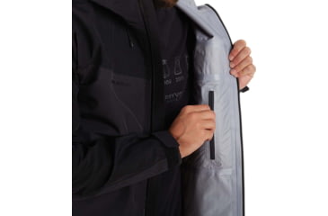 Image of Mammut Crater Hardshell Hooded Jacket - Mens, Phantom/Black, 2XL, 1010-21751-00160-117