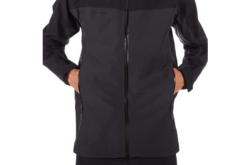 Image of Mammut Crater Hardshell Hooded Jacket - Mens, Phantom/Black, 2XL, 1010-21751-00160-117