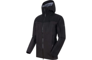 Image of Mammut Crater Hardshell Hooded Jacket - Mens, Phantom/Black, 2XL, 1010-21751-00160-117