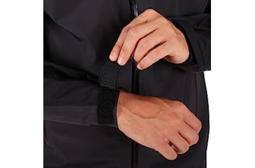 Image of Mammut Crater Hardshell Hooded Jacket - Mens, Phantom-Black, Extra Large, 1010-21751-00160-116
