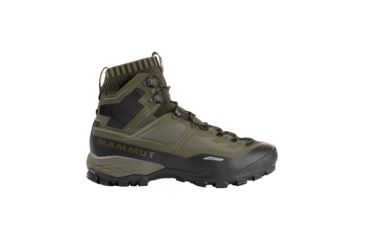 Image of Mammut Ducan Knit High GTX Backpacking Boots - Mens, Dark Olive/Black, 10 US, 3030-03490-4027-1090