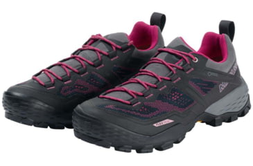 Image of Mammut Ducan Low GTX Backpacking Shoes - Womens, Phantom/Dark Pink, 7 US, 3030-03530-00309-1055