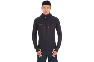 Image of Mammut Eiswand Advanced ML Hooded Jacket - Mens, Black, Extra Large, 1014-00730-0001-116
