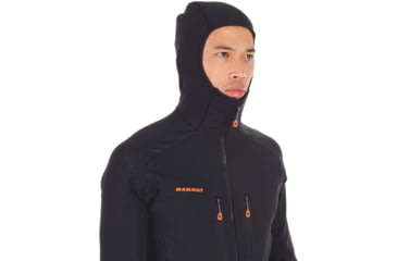 Image of Mammut Eiswand Advanced ML Hooded Jacket - Mens, Black, Extra Large, 1014-00730-0001-116