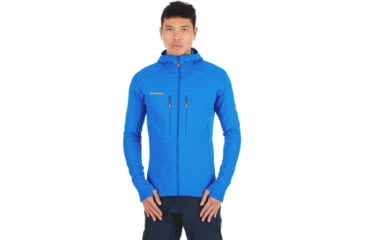 Image of Mammut Eiswand Advanced ML Hooded Jacket - Mens, Ice, Extra Large, 1014-00730-5072-116