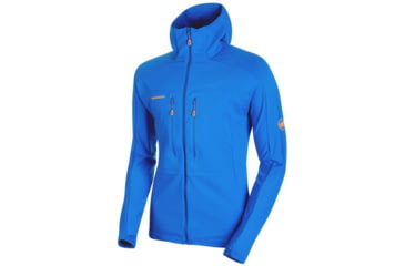 Image of Mammut Eiswand Advanced Midlayer Hooded Jacket - Men's, Ice, Large, 1014-00730-5072-115