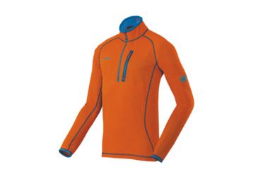 Image of Mammut Eiswand Zip Pull Light Pullover - Men's-Orange-Large