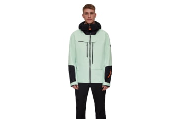 Image of Mammut Haldigrat Air HS Hooded Jacket - Mens, Neo Mint/Black, Large, 1010-30380-40251-115