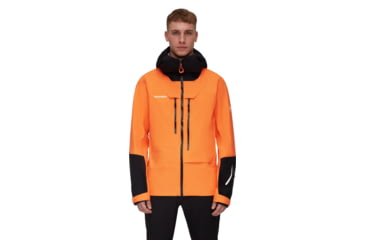 Image of Mammut Haldigrat Air HS Hooded Jacket - Mens, Tangerine/Black, Small, 1010-30380-2260-113
