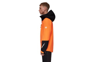 Image of Mammut Haldigrat Air HS Hooded Jacket - Mens, Tangerine/Black, Small, 1010-30380-2260-113