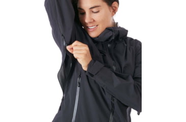 Image of Mammut Kento Hooded Jacket - Womens, Black, Small, 1010-26840-0001-113
