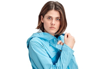 Image of Mammut Kento Hooded Jacket - Womens, Ocean/Whisper, Medium, 1010-26840-50317-114
