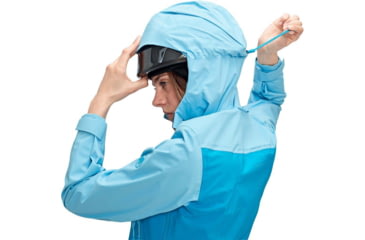 Image of Mammut Kento Hooded Jacket - Womens, Ocean/Whisper, Medium, 1010-26840-50317-114