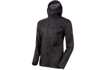 Image of Mammut Kento Light Hooded Jacket - Mens, Black, Small, 1010-27760-0001-113