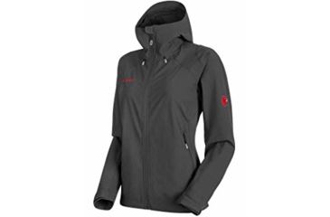 Image of Mammut Kento Tour HS Hooded Softshell Jacket - Womens, Graphite, Small, 1010-26010-0121-113