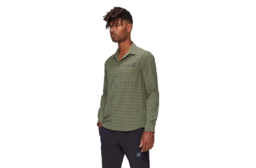 Image of Mammut Lenni Longsleeve Shirt - Mens, Marsh-Dark Marsh, L, 1015-01461-40300-115