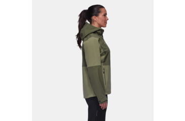 Image of Mammut Linard Guide HS Hooded Jacket - Womens, Marsh/Dark Marsh, Large, 1010-30970-40300-115