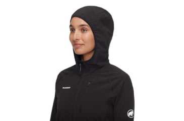 Image of Mammut Madris Light ML Half Zip Hoody - Womens, Black, XS, 1014-06060-0001-112