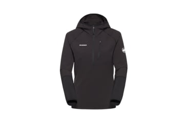 Image of Mammut Madris Light ML Half Zip Hoody - Womens, Black, XS, 1014-06060-0001-112
