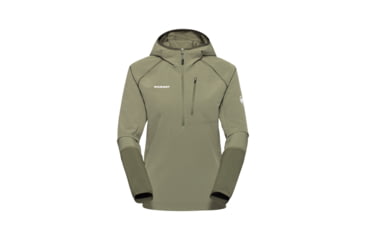 Image of Mammut Madris Light ML Half Zip Hoody - Womens, Marsh-Dark Marsh, S, 1014-06060-40300-113