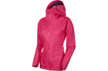 Image of Mammut Masao Hardshell Hooded Jacket - Womens, Large, Pink, 1010-26890-6085-115